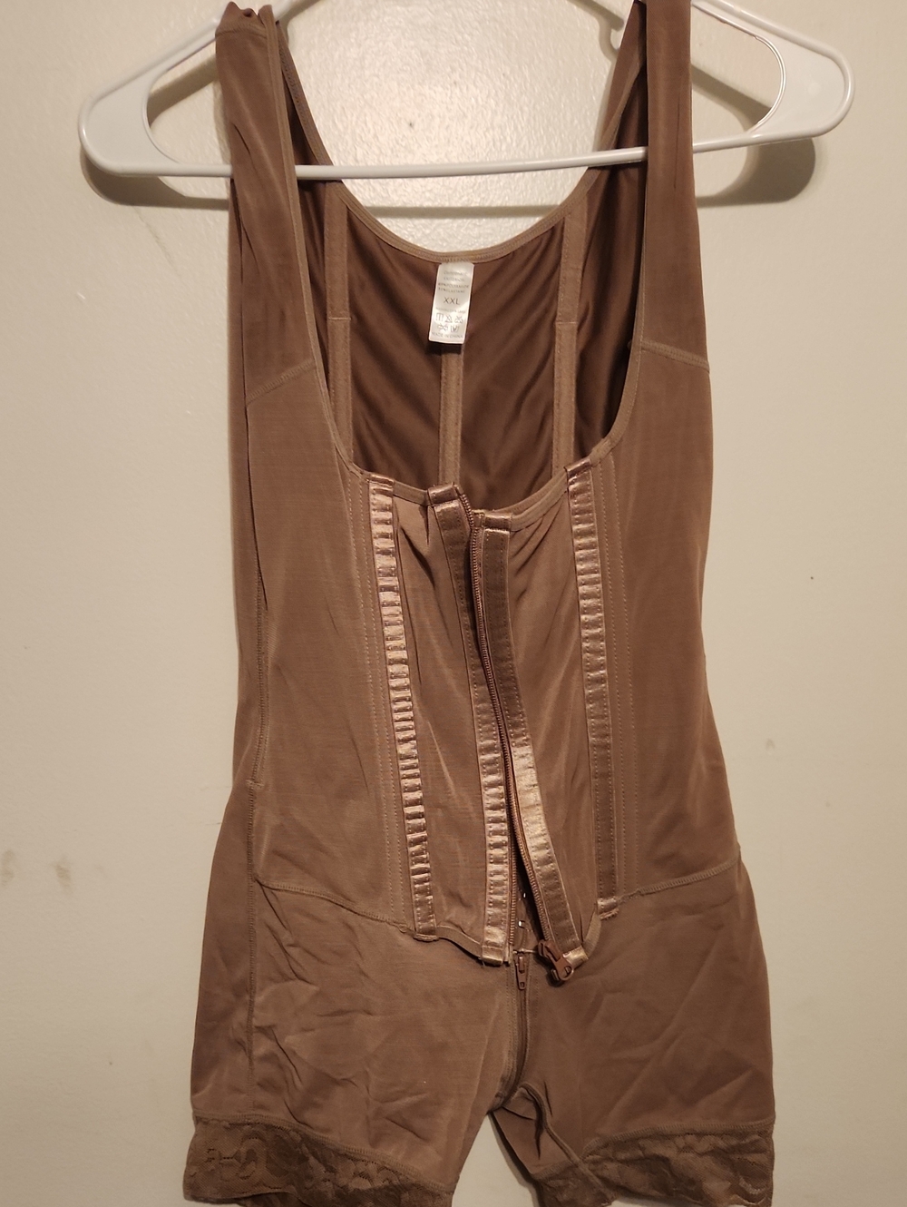 Women’s Shaping Bodysuit in Brown - Sculpting Short Romper